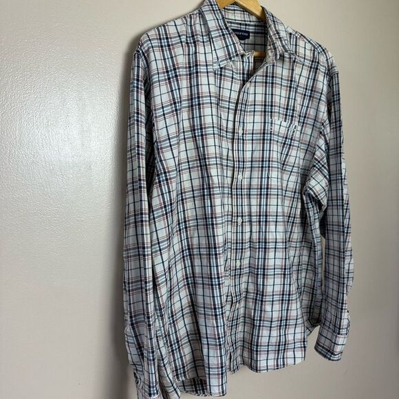 CLEARANCE! Men’s Cream Lands’ End L/S Button Down Shirt Size 17-17.5 EUC - Picture 3 of 5